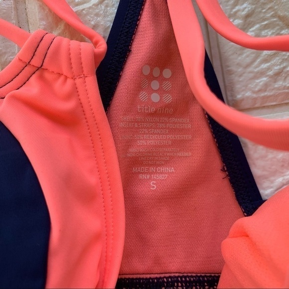 Title Nine Kuapapa Color Block Tankini Size S NWT - Picture 2 of 5